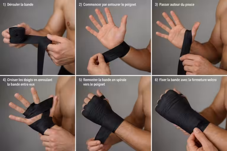 apprenez à bien mettre vos bandes de boxe avec notre guide étape par étape, pour un maintien optimal et une protection efficace lors de vos entraînements.